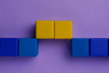 Bridge made of colorful blocks