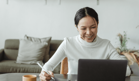 Women at computer