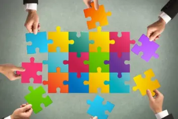 puzzle pieces representing hr technology concept