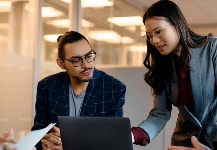 Change management team meeting.