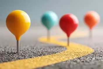 conceptual image of strategic roadmap