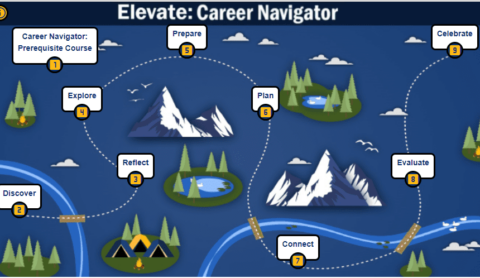 Screenshot of SNHU career navigator custom microapp
